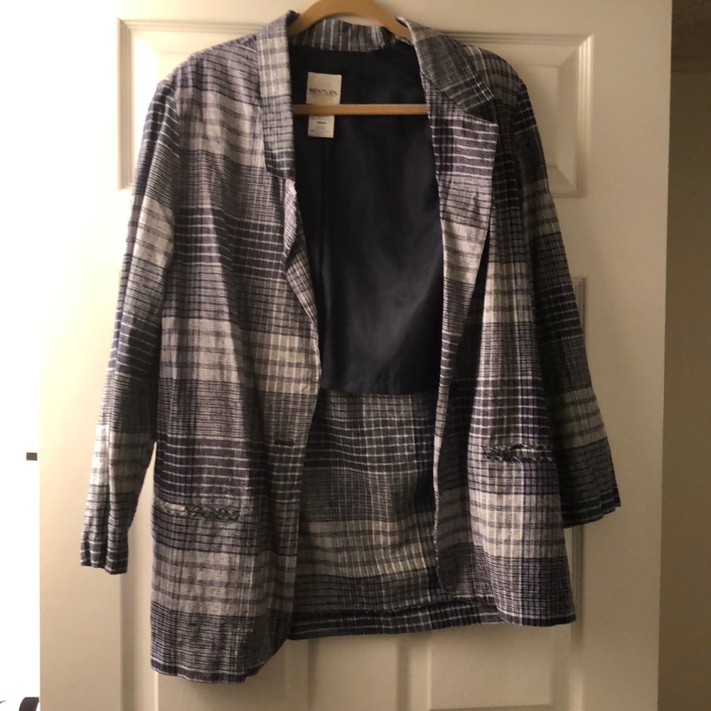 Vintage Patch Patterned Blazer - image 1